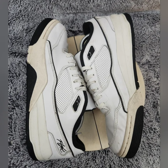 Nike Air Jordan Flight Court Basketball White Sail Black Men's Size 12 - Picture 5 of 9